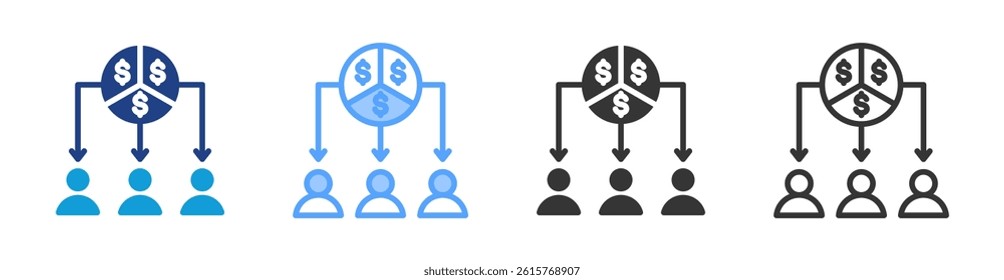 Shareholder Value icon set multiple style collection