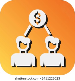 Shareholder Vector Glyph Gradient Background Icon For Personal And Commercial Use.
