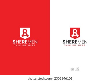 Sharemen logo design vector illustration