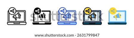 Shares Icon Collection With Multiple Styles