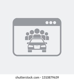 Sharing car application icon