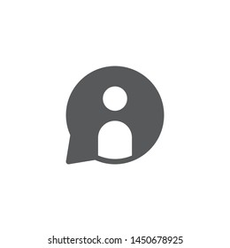 Sharing consult logo template, vector connected people icon design