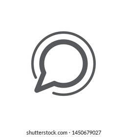 Sharing consult logo template, vector connected people icon design