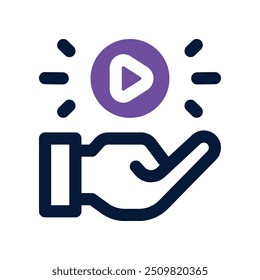 ícone de conteúdo de compartilhamento. ícone de tom duplo vetorial para seu site, celular, apresentação e design de logotipo.