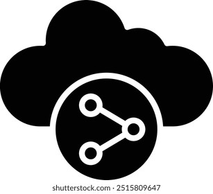 Compartilhando conteúdo Ícone Vetor Design Illustration