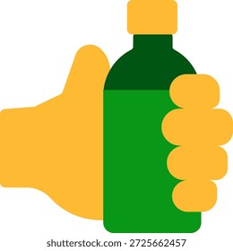 Diseño de icono de estilo plano de bebida compartida