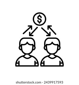 Sharing Economy  icon in vector. Logotype
