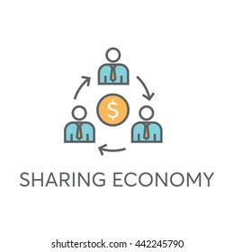 Sharing Economy Vector Icon