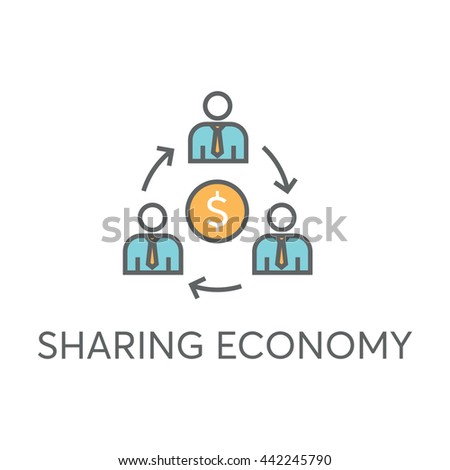 Sharing Economy Vector Icon 스톡 벡터(사용료 없음) 442245790 - Shutterstock