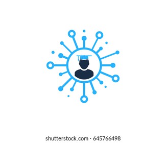 Sharing Education Icon Logo Design Element