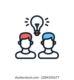 Icono de Compartir experiencia en vector. Ilustración