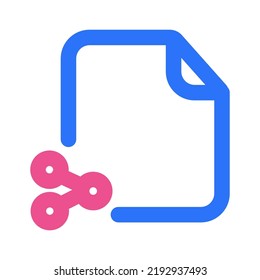 Compartir archivos Icono Dos colores