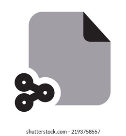 Sharing Files Icon Two Tone Solid