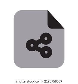 Sharing Files Icon Two Tone Solid
