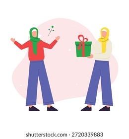 Compartir regalos Ilustración vectorial EPS 10 Archivo
