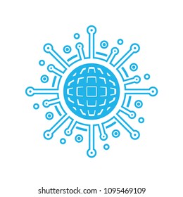 Sharing Global Icon Logo Design Element