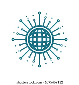 Sharing Global Icon Logo Design Element