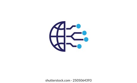 Sharing Global Icon Logo Design Element vector