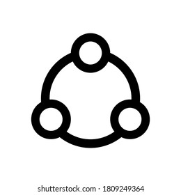 Sharing icon. Icon share isolated on white background. Vector EPS 10
