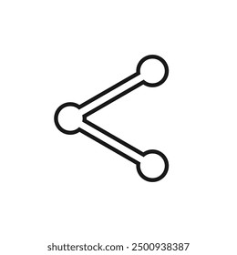 Sharing icon. Icon share isolated on white background. Vector EPS 10