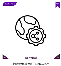 sharing icon vector . Best modern, simple, isolated, application ,network-sharing icon , logo, flat icon for website design or mobile applications, UI / UX design vector format