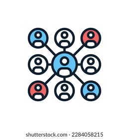 Icono de uso compartido en vector. Ilustración