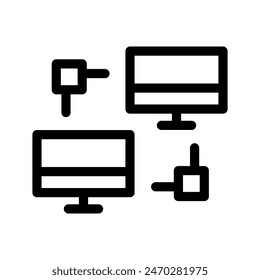 Ilustración de diseño de símbolos de Vector de iconos compartidos