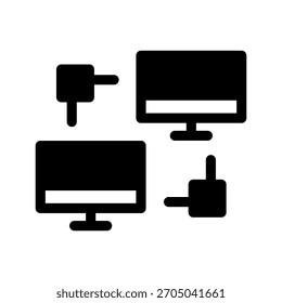 Ilustración de diseño de símbolo de Vector de icono compartido