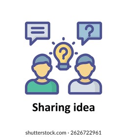 Sharing idea Vector icon which can easily modify or edit 

