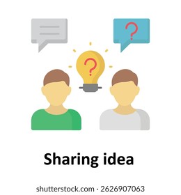 Compartilhando ideia Ícone de vetor que pode facilmente modificar ou editar 
