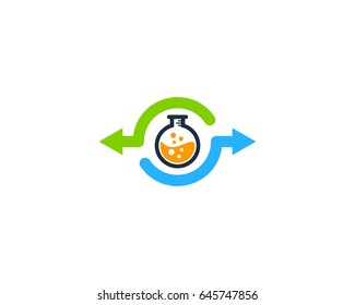 Sharing Lab Icon Logo Design Element