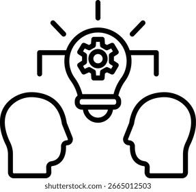 Sharing Line Icon Vector Design