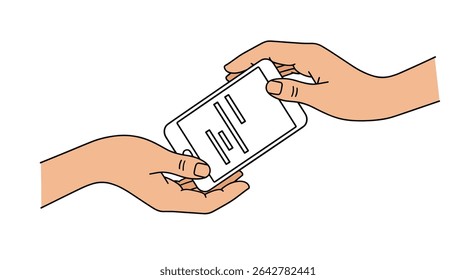 Sharing Mobile Device Information Between Two People Sharing Information With Someone Else
