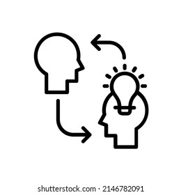 Compartir nuevas ideas plantilla vectorial de iconos