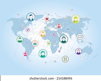 intercambio y relación en redes sociales e internet 