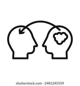 Sharing Thoughts Icon for Blog Platforms and Online Discussions