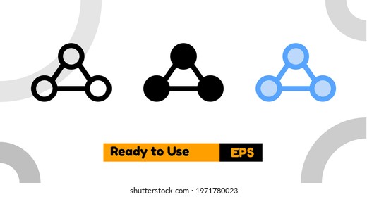 sharing with three style for website, social media, and presentation