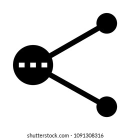 sharing vector glyphs icon