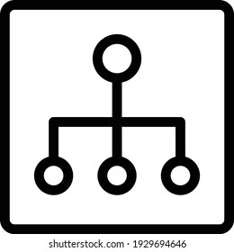 sharing vector thin line icon