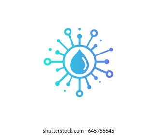 Sharing Water Icon Logo Design Element