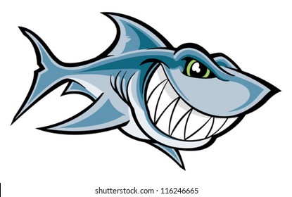 Shark Cartoon Character Set Stock Vector (Royalty Free) 1080382253