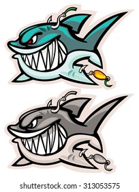 Angler Fish Mascot Logo Stock Vector (Royalty Free) 1259233456