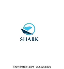 Shark Abstract logo design template