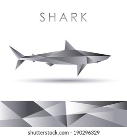 Shark abstract vector portrayal 