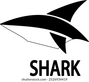 SHARK ANIMAL LOGO, CAN BE USED FOR MARKETING, ADVERTISING OR ENTERTANING ETC