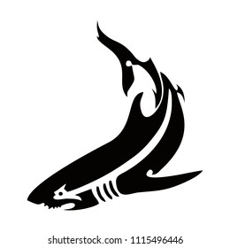 shark animals vector logo