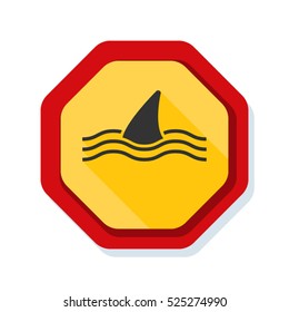 Shark Area sign