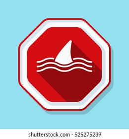 Shark Area sign