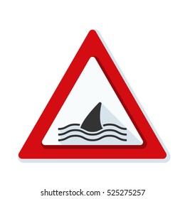 Shark Area sign