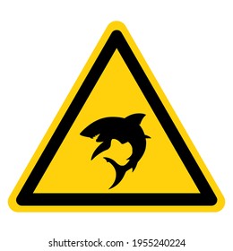Shark Area Symbol Sign,Vector Illustration, Isolate On White Background Label. EPS10